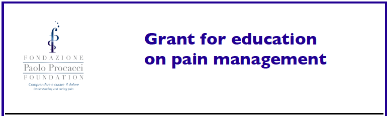 Grant for education  on pain management