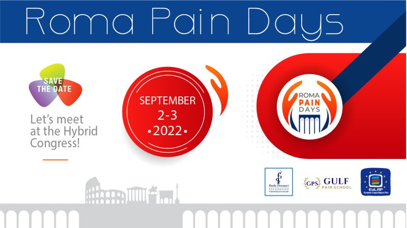 Roma Pain Days 2022: June 30, Early Registration Deadline